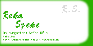 reka szepe business card